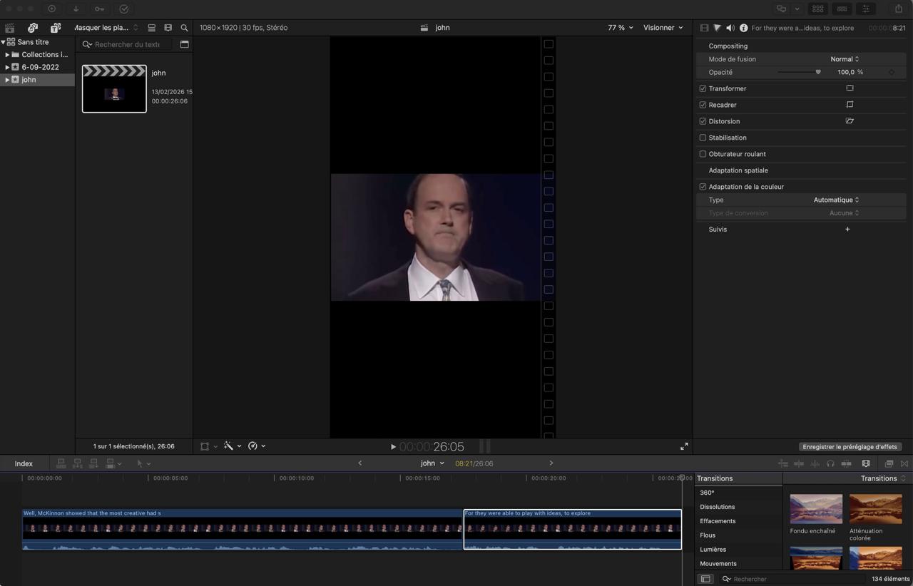 Integration de Poddy avec Final Cut Pro